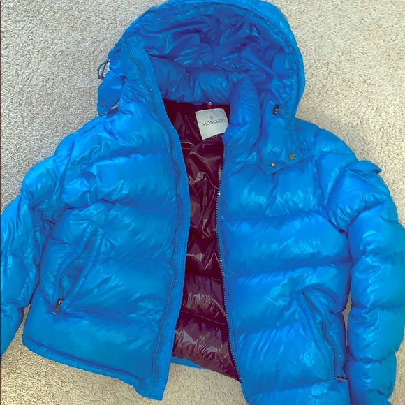 Moncler bubble coat blue Clearance